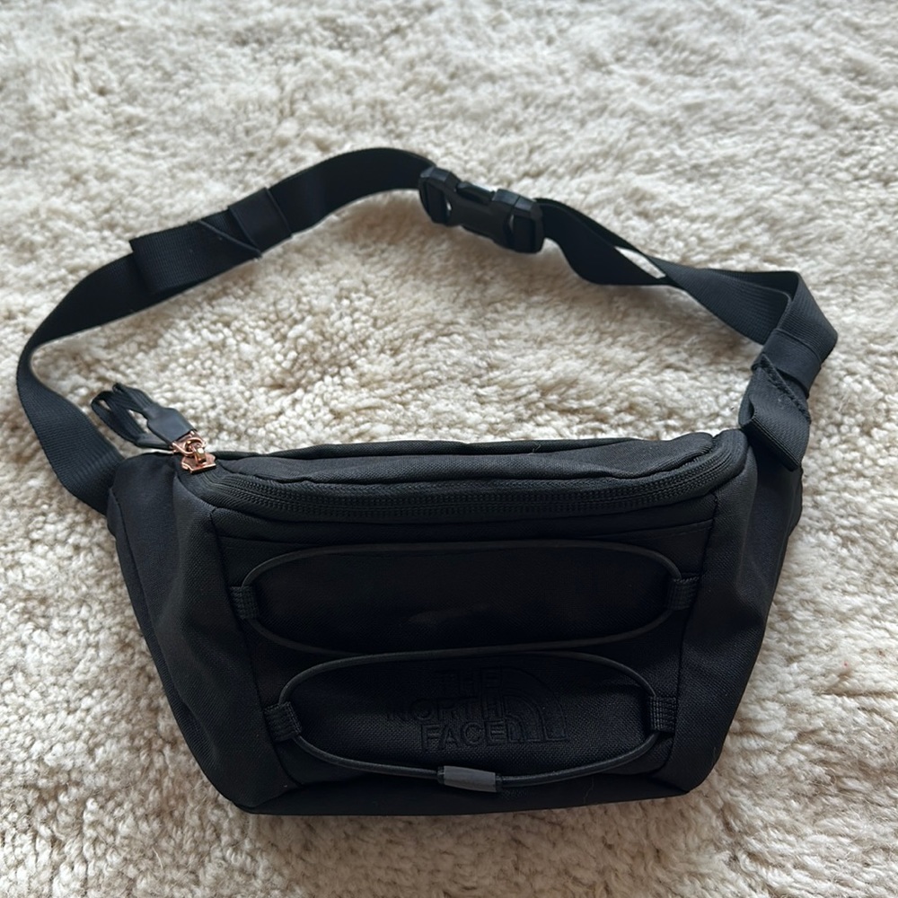 The North Face Fanny Pack Black with Rose Gold details